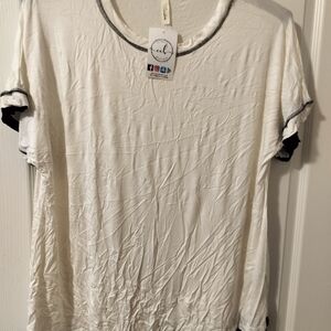 Celeste White Short Sleeve Tee